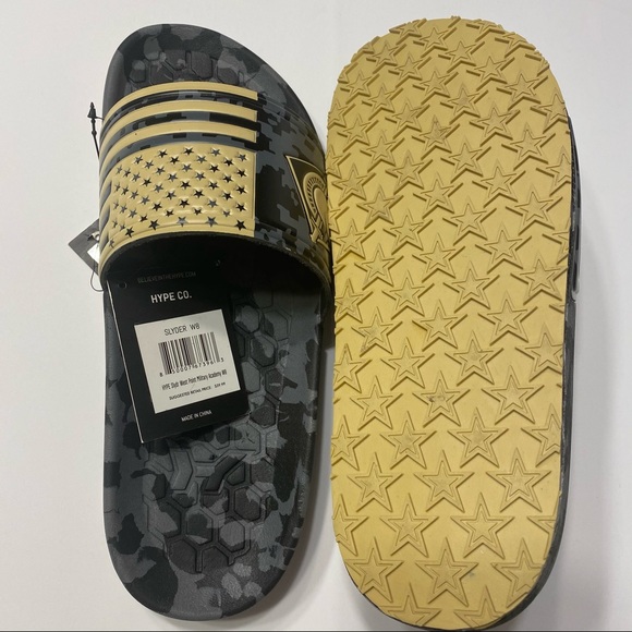 NWT US Army Slides Sandals Military Flag Stars - Picture 4 of 5